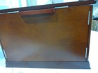 Large Wood Jewelry Box, Jewelry Organizer with Mirrored Lift Lid & Safety Lock-Used