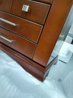 Large Wood Jewelry Box, Jewelry Organizer with Mirrored Lift Lid & Safety Lock-Used