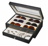 Stylish Eyeglass/Sunglass Storage Box with Jewellery Drawer