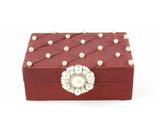 Bombay Travel Storage Jewelry Case and Treasures Box Organizer - Leopard - Dimensions 7" x 5" x 3"