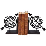 Top Quality Globe Bookends Bronze – Pair - Dimensions 6.5 "W x 4.0 "D x 7.75 "H