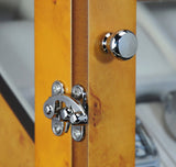 Arolly 18 Slots Wooden Watch Cabinet with Glass Door, Jewelry Storage Box Organizer