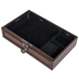 Universal Charging Station Organizer Valet Wood Finish for IPhone iPod Samsung & others with Lock