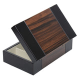 BELA Dark wood Valet Travel Case Jewelry Organizer Storage Box