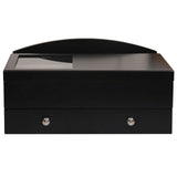 Top Quality Mens Black Wood Valet Storage Box Organizer
