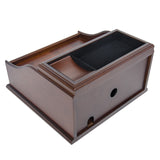 Universal Charging Station Organizer Valet Wood Finish for IPhone iPod Samsung & others with Lock