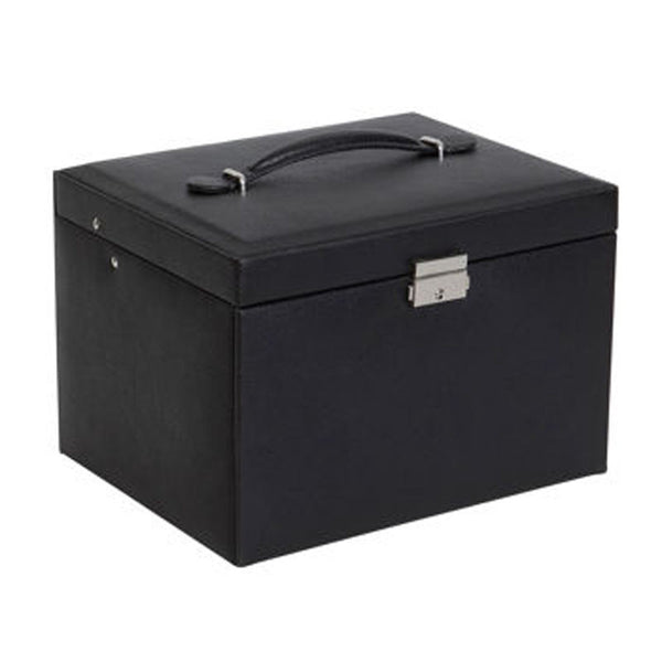 Faux Leather Jewelry Box / Travel Case and Front Locking Case