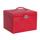 Faux Leather Jewelry Box / Travel Case and Front Locking Case