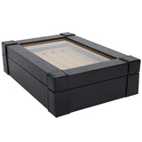 Arolly Cufflinks Gift Box Tie Clip Brooch l Storage Case Box -Black