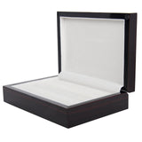 Arolly Cufflinks Gift Box Tie Clip Brooch Storage Case Box -Ebony
