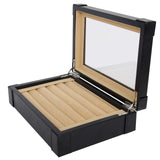 Arolly Cufflinks Gift Box Tie Clip Brooch l Storage Case Box -Black