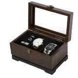 Top Quality Wood Watch Organizer And Ring Cufflinks Storage Box