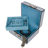 Arolly  Two-Layer Mirror Jewelry Box Watch Organizer -CLAIRA